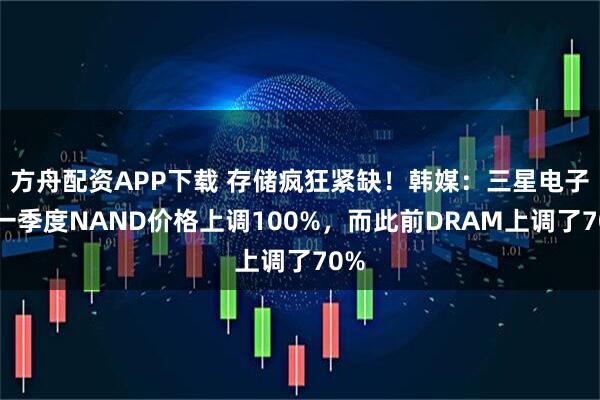方舟配资APP下载 存储疯狂紧缺！韩媒：三星电子将一季度NAND价格上调100%，而此前DRAM上调了70%