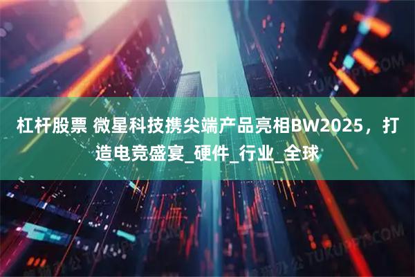 杠杆股票 微星科技携尖端产品亮相BW2025，打造电竞盛宴_硬件_行业_全球